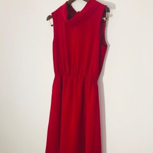 Red Tahari Dress 6